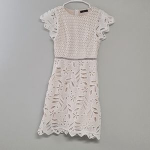 White Knee Length Dress